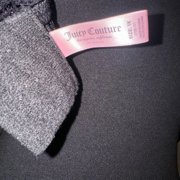 NEW Juicy Couture Intimates black Push Up Bra Sheer Lace Mesh Bodysuit 1X - Picture 7 of 11